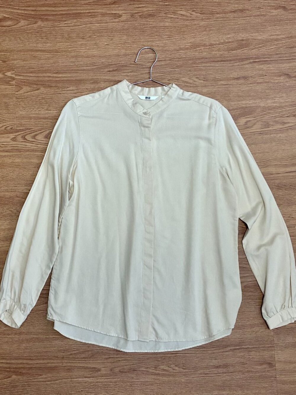 Uniqlo Beige Rayon Shirt
